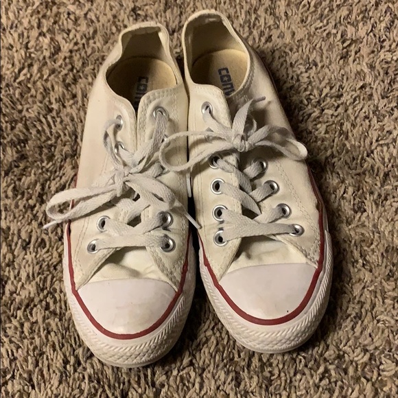 Women’s white converse size 7 - Picture 2 of 7